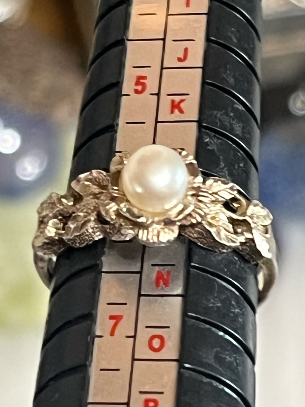 Vintage 925 Pearl Ring - Picture 11 of 12